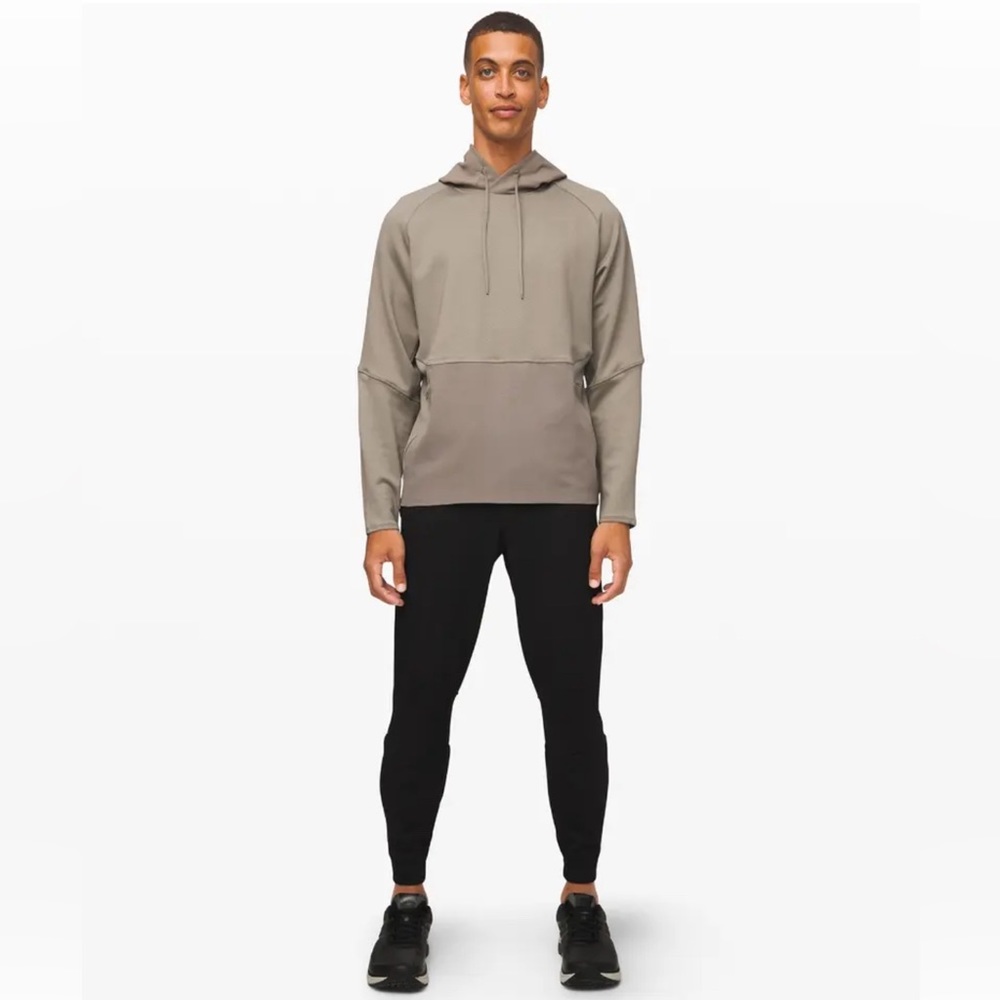 Lululemon Men's Fundamental Fuel Pullover Medium M‎ Carbon Dust Gray Hooded M